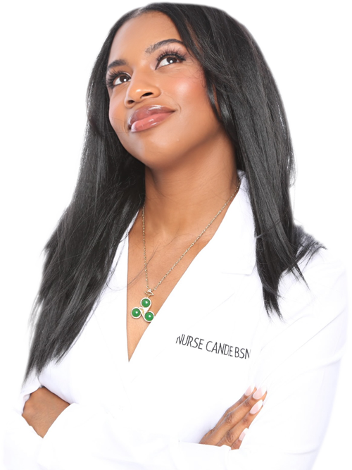 Nurse Candie smiling